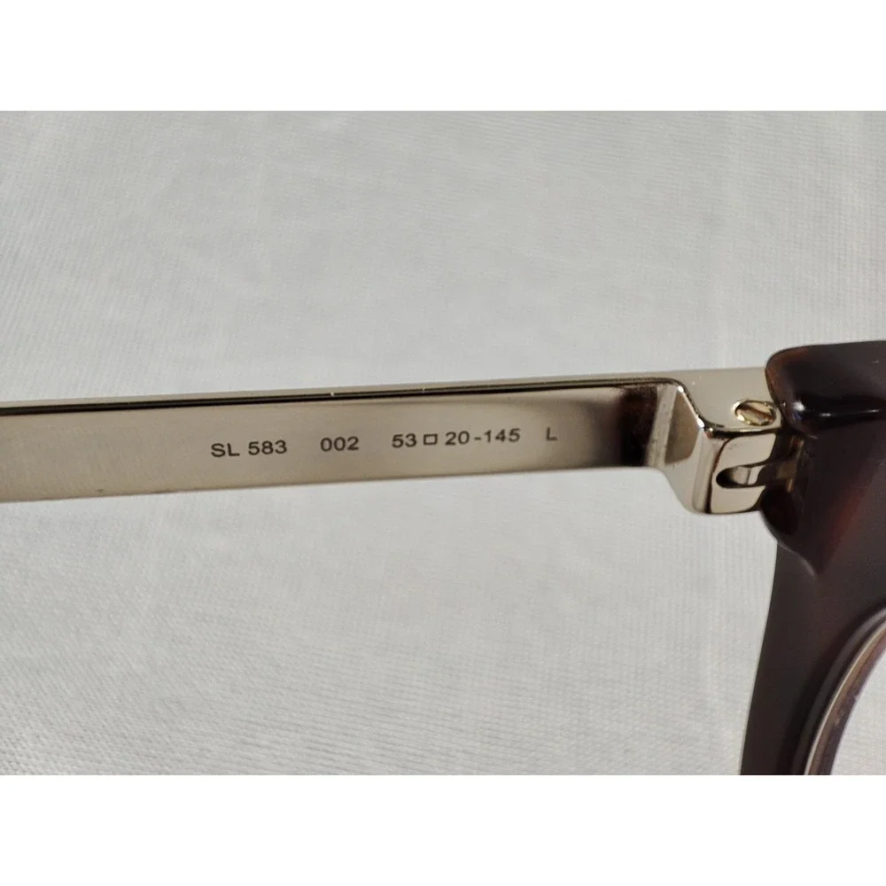 Saint Laurent SL 583 002 Havana Silver Eyeglasses Frames 53-20-145 Italy... - Picture 5 of 13